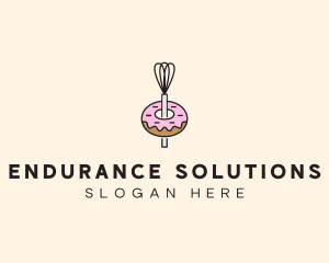 Donut Dessert Kitchenware logo design