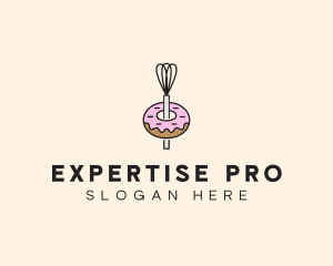 Donut Dessert Kitchenware logo design