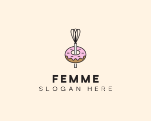 Donut Dessert Kitchenware logo design