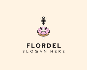 Donut Dessert Kitchenware logo design