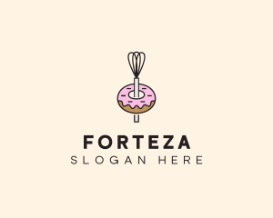 Donut Dessert Kitchenware logo design