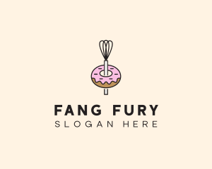 Donut Dessert Kitchenware logo design