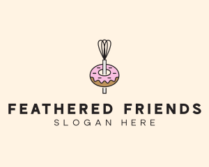 Donut Dessert Kitchenware logo design