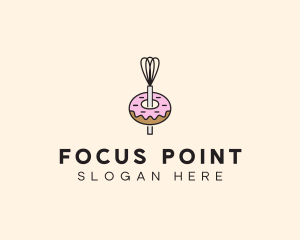 Donut Dessert Kitchenware logo design