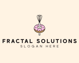 Donut Dessert Kitchenware logo design