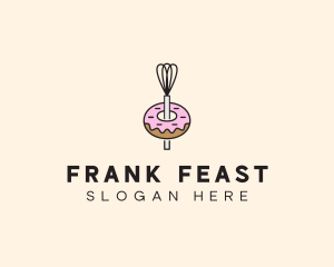 Donut Dessert Kitchenware logo design