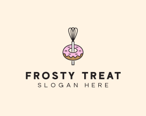 Donut Dessert Kitchenware logo design