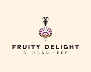 Donut Dessert Kitchenware logo design