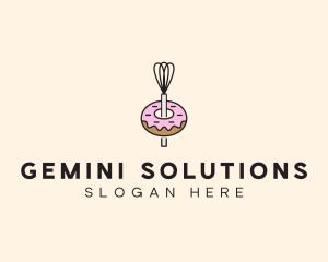 Donut Dessert Kitchenware logo design