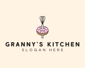 Donut Dessert Kitchenware logo design