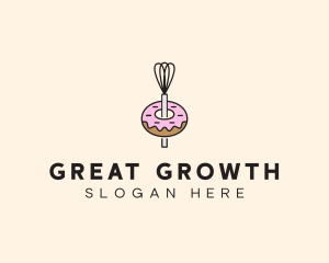 Donut Dessert Kitchenware logo design