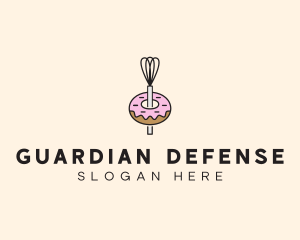 Donut Dessert Kitchenware logo design