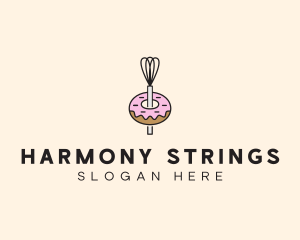 Donut Dessert Kitchenware logo design