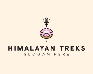 Donut Dessert Kitchenware logo design