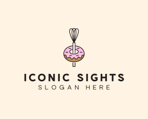 Donut Dessert Kitchenware logo design