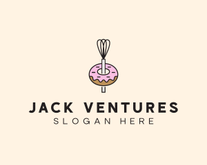 Donut Dessert Kitchenware logo design