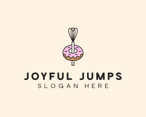 Donut Dessert Kitchenware logo design