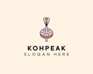 Donut Dessert Kitchenware logo design