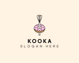 Donut Dessert Kitchenware logo design