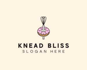 Donut Dessert Kitchenware logo design