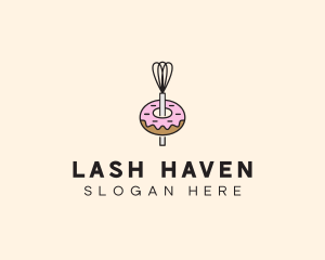 Donut Dessert Kitchenware logo design