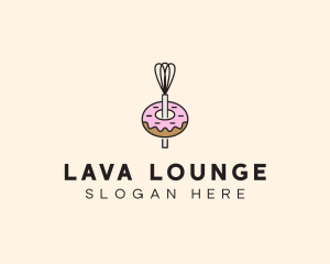 Donut Dessert Kitchenware logo design