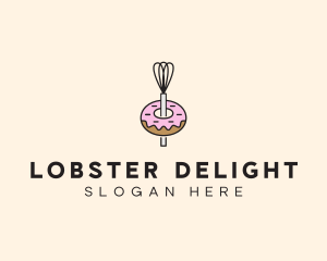 Donut Dessert Kitchenware logo design