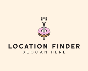 Donut Dessert Kitchenware logo design