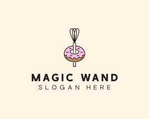 Donut Dessert Kitchenware logo design