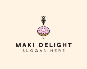 Donut Dessert Kitchenware logo design