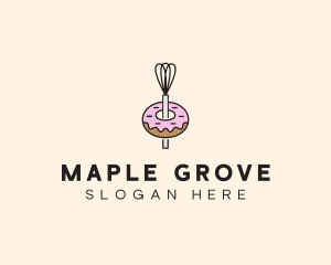 Donut Dessert Kitchenware logo design