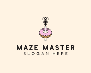 Donut Dessert Kitchenware logo design