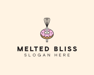 Donut Dessert Kitchenware logo design