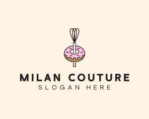 Donut Dessert Kitchenware logo design