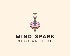 Donut Dessert Kitchenware logo design