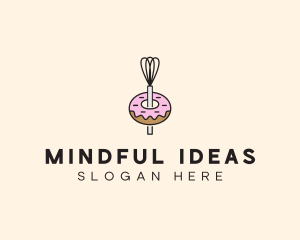 Donut Dessert Kitchenware logo design