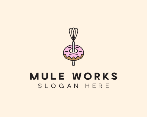 Donut Dessert Kitchenware logo design