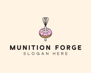 Donut Dessert Kitchenware logo design