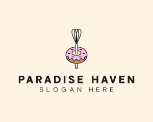 Donut Dessert Kitchenware logo design