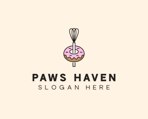 Donut Dessert Kitchenware logo design