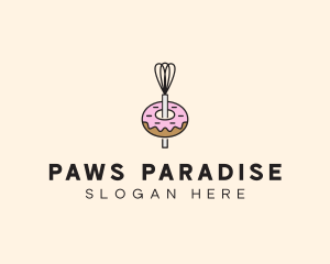 Donut Dessert Kitchenware logo design