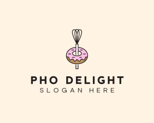 Donut Dessert Kitchenware logo design