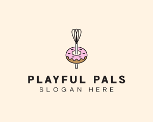 Donut Dessert Kitchenware logo design