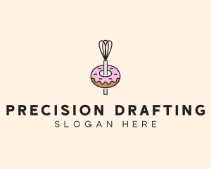 Donut Dessert Kitchenware logo design