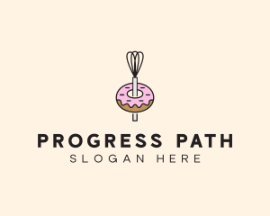 Donut Dessert Kitchenware logo design