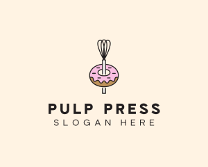 Donut Dessert Kitchenware logo design