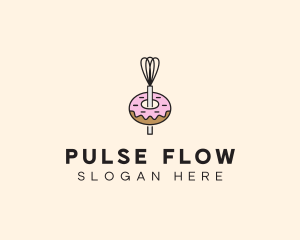 Donut Dessert Kitchenware logo design