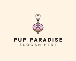 Donut Dessert Kitchenware logo design