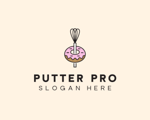 Donut Dessert Kitchenware logo design