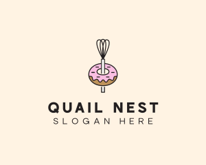 Donut Dessert Kitchenware logo design